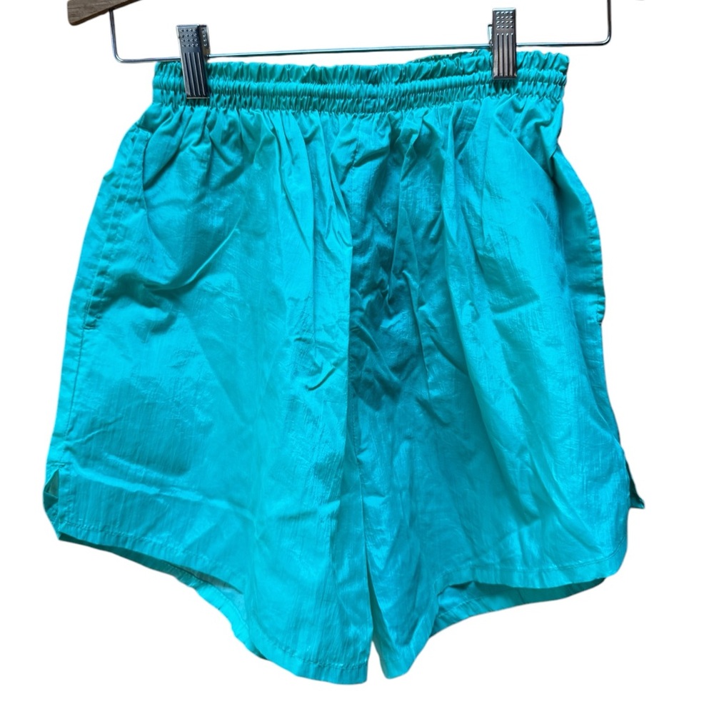 Vintage Pro Spirit‎ Green Windbreaker Nylon Shorts